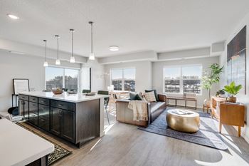 Open Living Room with Kitchen at The Westlyn, West Saint Paul, 55118
